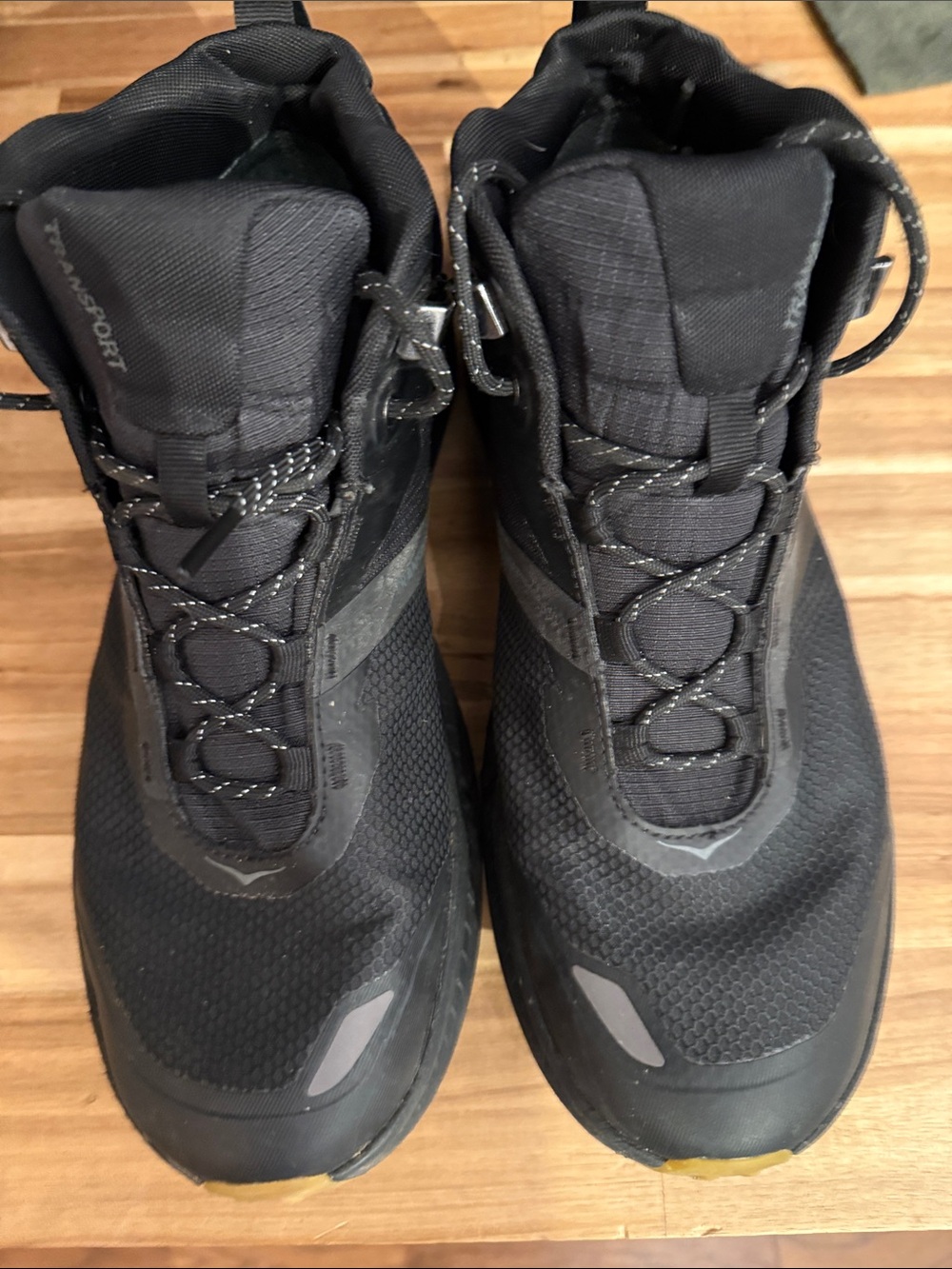 Men's Hoka Black Transport Hiking Shoes -worn only twice